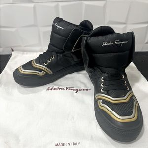 Salvatore Ferragamo Rhonda High-Top Sneaker 6.5
